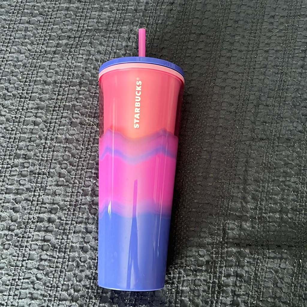 Starbucks Wave Tumbler In Pink  Purple